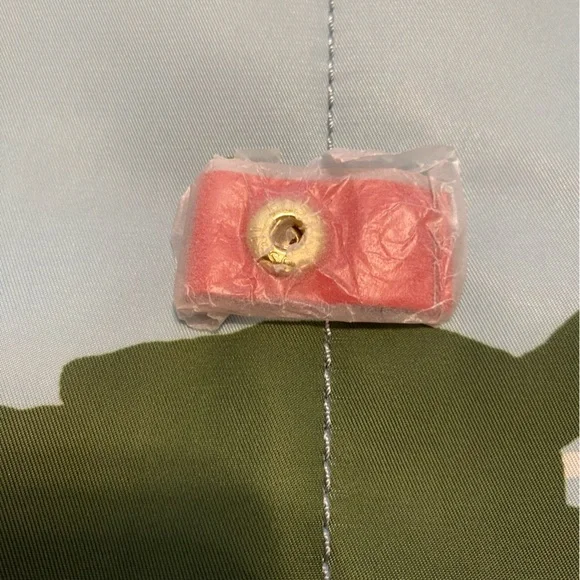 New Fossil Turtle Print Blue and Green Women's Bag with Red Shoulder Strap - Picture 5 of 8